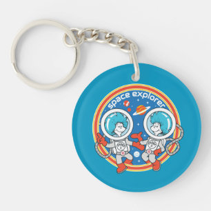 Dr. Seuss   Cadet One Cadet Two Space Explorer Key Ring