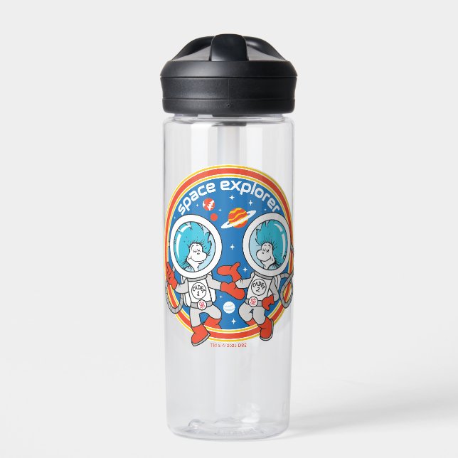 Dr. Seuss | Cadet One Cadet Two Space Explorer Water Bottle (Front)