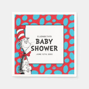 Dr. Seuss Cat in the Hat Baby Shower Napkin