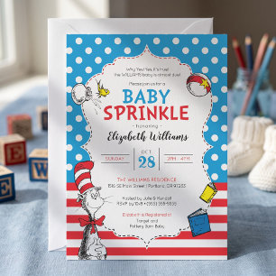 Dr. Seuss - Cat in the Hat Baby Sprinkle Invitation
