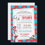 Dr. Seuss Cat in the Hat Birthday Add A Photo Invitation<br><div class="desc">Celebrate your child's Birthday with Cat in the Hat! These fun Birthday invitations are fully customisable.</div>