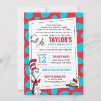 Dr. Seuss Cat in the Hat Birthday Add A Photo
