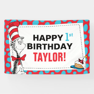 Dr. Seuss   Cat in the Hat Birthday Banner