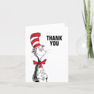 Dr. Seuss Cat in the Hat Birthday Thank You Card
