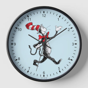 Dr. Seuss   Cat in the Hat Cat Walk Clock