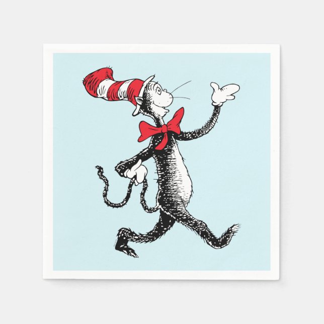 Dr. Seuss | Cat in the Hat Cat Walk Napkin (Front)