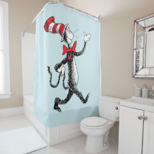 Dr. Seuss Cat in the Hat Cat Walk Shower Curtain
