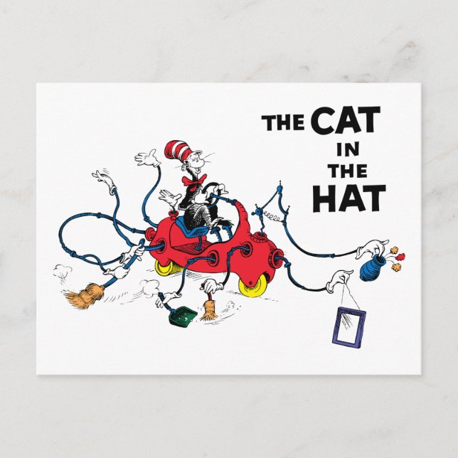 Dr. Seuss | Cat in the Hat Cleans Up Postcard (Front)
