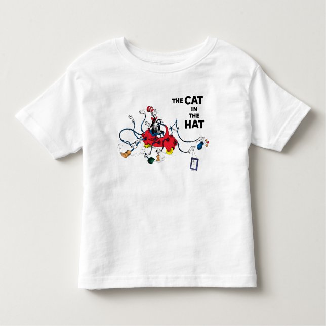 Dr. Seuss | Cat in the Hat Cleans Up Toddler T-Shirt (Front)