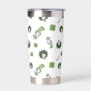 Dr. Seuss   Cat in the Hat Clover Pattern Insulated Tumbler