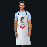 Dr. Seuss | Cat in the Hat Custom Teacher Name Apron<br><div class="desc">Personalise this awesome Cat in the Hat shirt with your name or custom text!</div>
