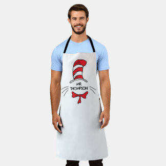 Dr. Seuss | Cat in the Hat Custom Teacher Name Apron