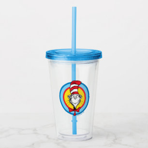 Dr. Seuss   Cat in the Hat Head Graphic Acrylic Tumbler