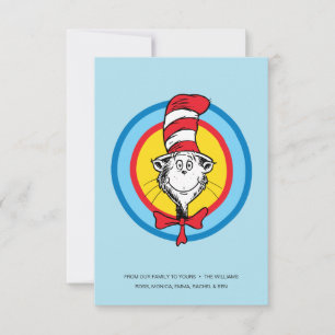 Dr. Seuss   Cat in the Hat Head Graphic Card