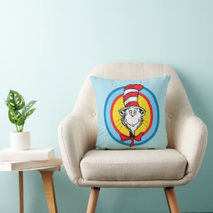 Dr. Seuss Cat in the Hat Head Graphic Cushion