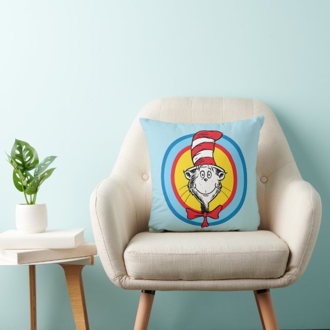 Dr. Seuss | Cat in the Hat Head Graphic Cushion (Chair)