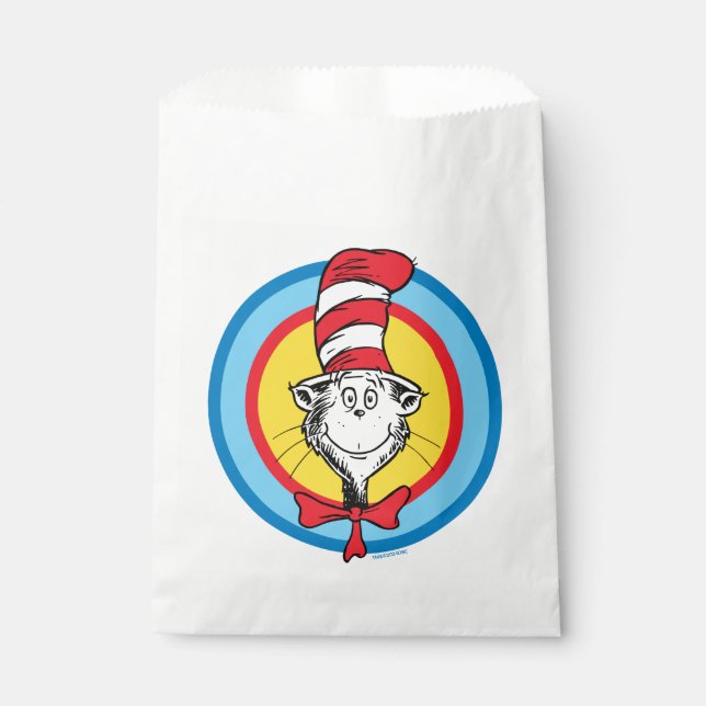 Dr. Seuss | Cat in the Hat Head Graphic Favour Bag (Front)