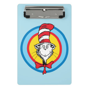 Dr. Seuss Cat in the Hat Head Graphic Mini Clipboard