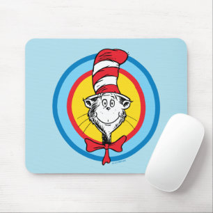 Dr. Seuss Cat in the Hat Head Graphic Mouse Pad