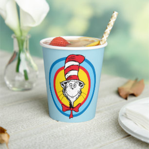 Dr. Seuss Cat in the Hat Head Graphic Paper Cups