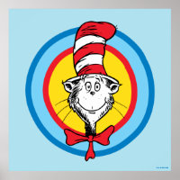 Dr. Seuss | Cat in the Hat Head Graphic