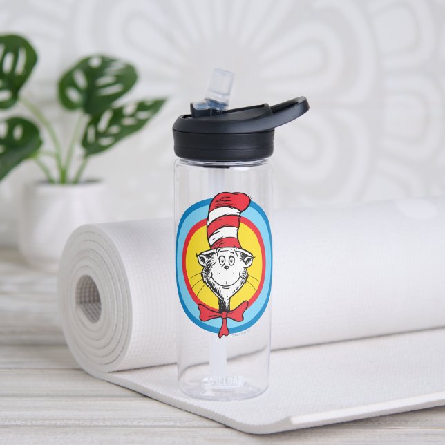 Dr. Seuss | Cat in the Hat Head Graphic Water Bottle (Yoga)