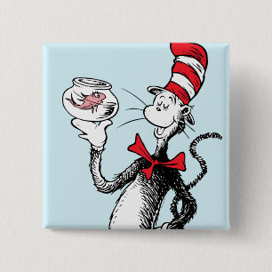 Dr. Seuss   Cat in the Hat & Krinklebine 15 Cm Square Badge