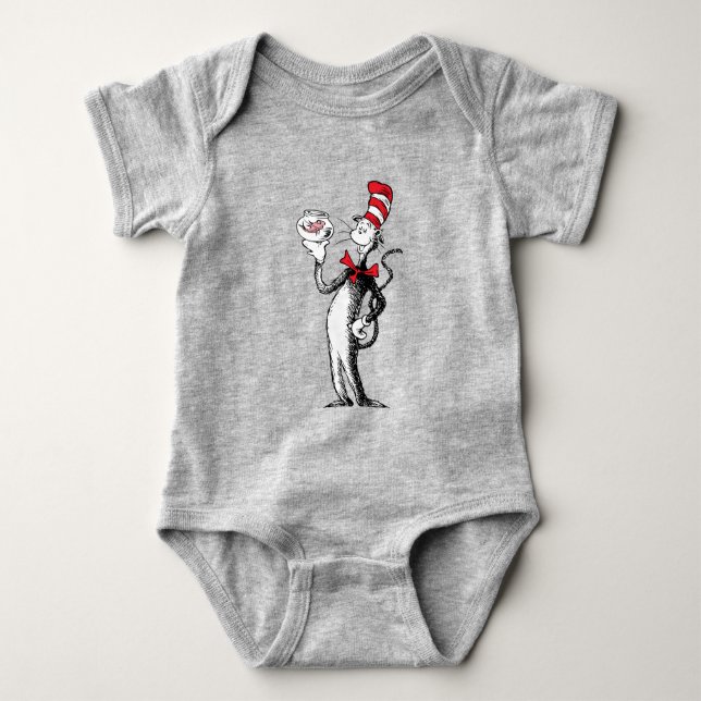 Dr. Seuss | Cat in the Hat & Krinklebine Baby Bodysuit (Front)