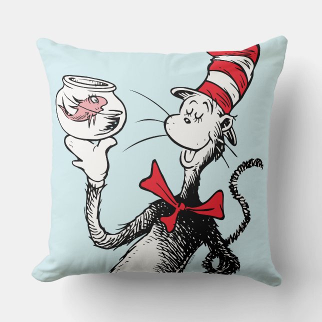 Dr. Seuss | Cat in the Hat & Krinklebine Cushion (Front)