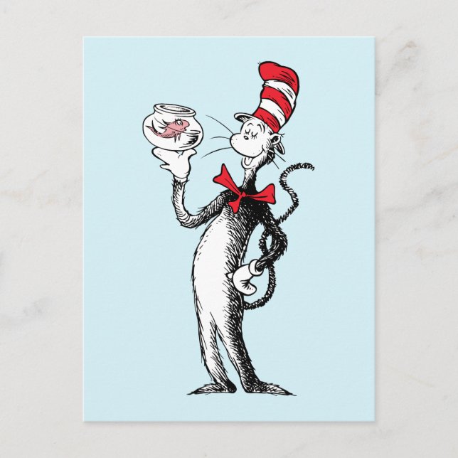 Dr. Seuss | Cat in the Hat & Krinklebine Postcard (Front)
