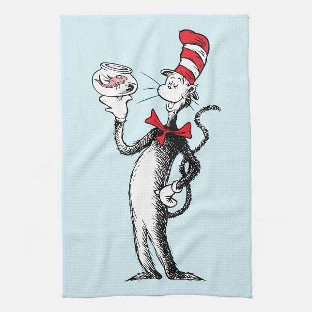 Dr. Seuss | Cat in the Hat & Krinklebine Tea Towel (Vertical)