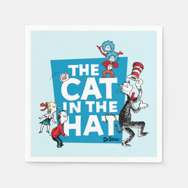 Dr. Seuss | Cat in the Hat Logo - Characters Napkin (Front)