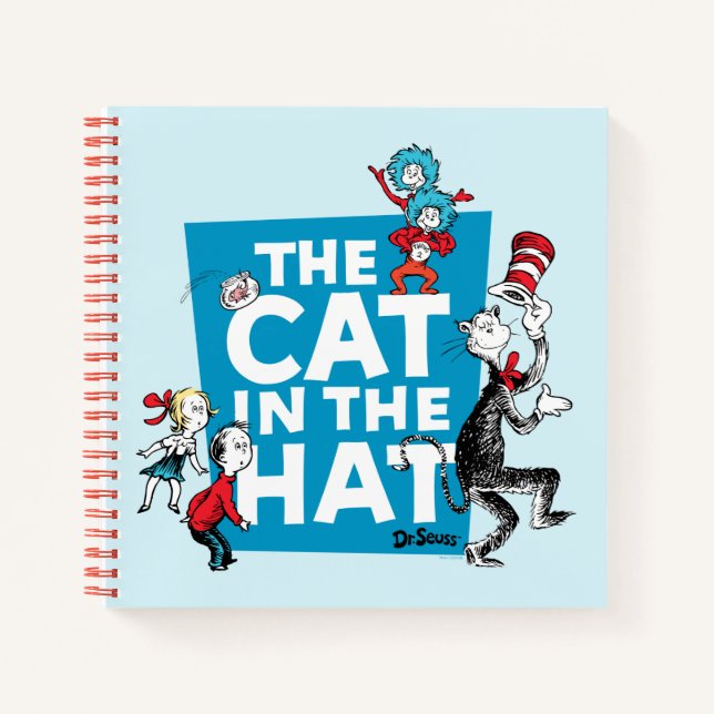 Dr. Seuss | Cat in the Hat Logo - Characters Notebook (Front)