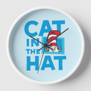 Dr. Seuss   Cat in the Hat Logo Clock