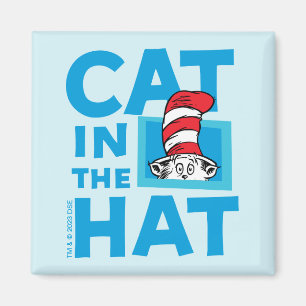 Dr. Seuss Cat in the Hat Logo Magnet