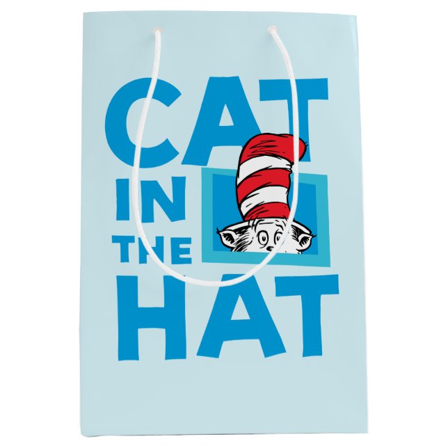 Dr. Seuss | Cat in the Hat Logo Medium Gift Bag (Front)