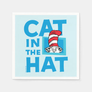 Dr. Seuss Cat in the Hat Logo Napkin