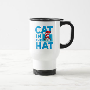Dr. Seuss   Cat in the Hat Logo Travel Mug