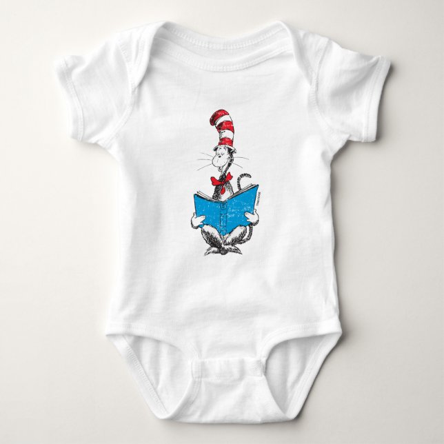 Dr. Seuss | Cat in the Hat - Reading Baby Bodysuit (Front)
