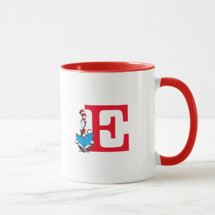 Dr. Seuss Cat in the Hat - Reading Monogram E Mug