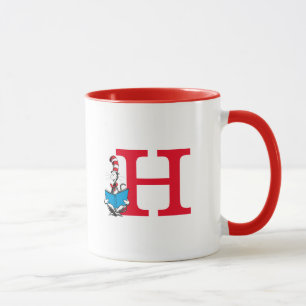 Dr. Seuss Cat in the Hat - Reading Monogram H Mug
