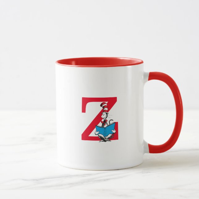 Dr. Seuss Cat in the Hat - Reading Monogram Z Mug (Right)
