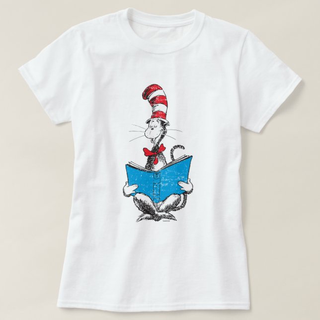 Dr. Seuss | Cat in the Hat - Reading T-Shirt (Design Front)