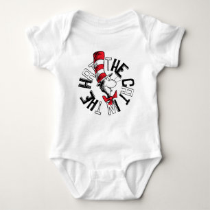 Dr. Seuss Cat in the Hat Round Art Baby Bodysuit