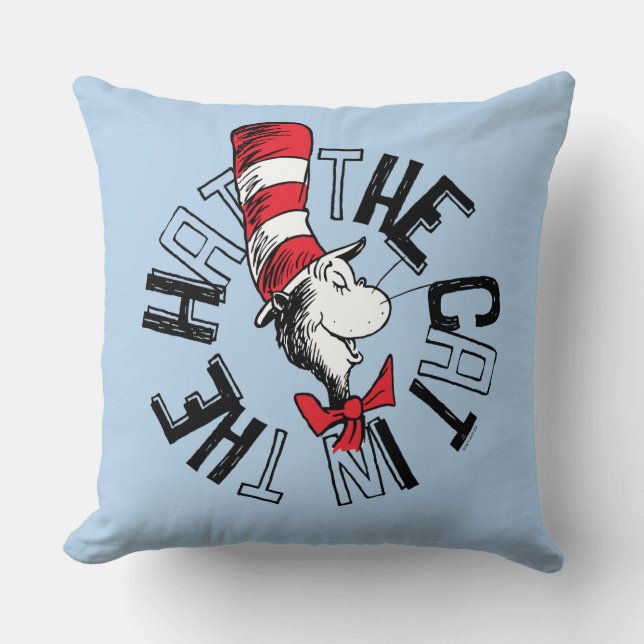 Dr. Seuss | Cat in the Hat Round Art Cushion (Front)