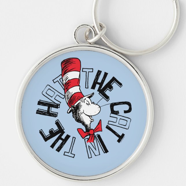 Dr. Seuss | Cat in the Hat Round Art Key Ring (Front)