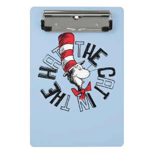 Dr. Seuss   Cat in the Hat Round Art Mini Clipboard