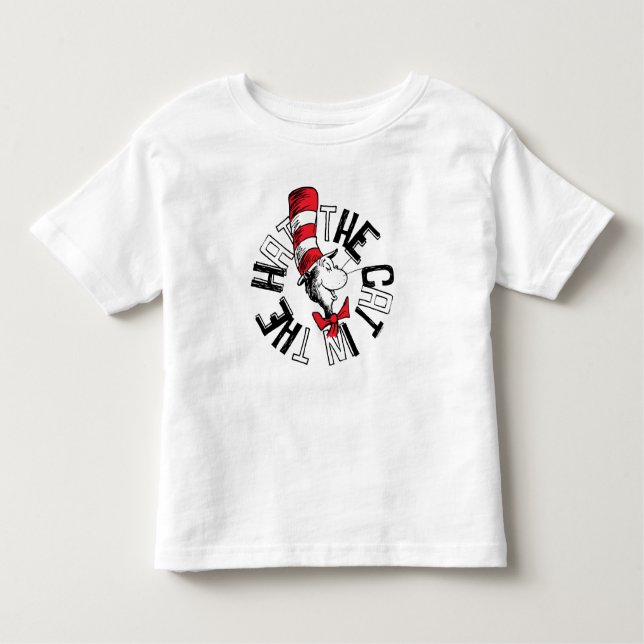 Dr. Seuss | Cat in the Hat Round Art Toddler T-Shirt (Front)