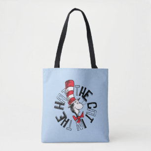 Dr. Seuss   Cat in the Hat Round Art Tote Bag