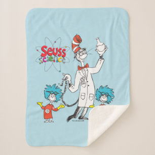 Dr. Seuss   Cat in the Hat Seuss Science Sherpa Blanket